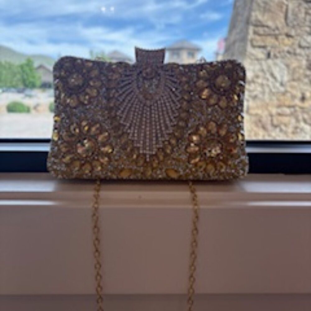 WOMEN DINNER CHAIN ONE-SHOULER DIAMOND BAG - Picture 6 of 6